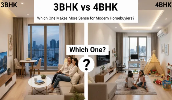 Featured Image of 3 BHK vs 4 BHK