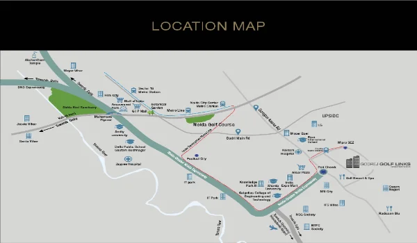 Featured Image of Godrej Golf Links Location