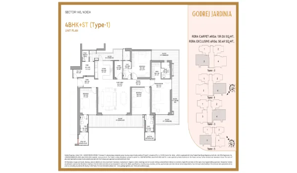 Featured Image of Godrej Jardinia Floor Plan 3