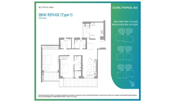 Featured Image of Godrej Tropical Isle Floor Plan 3