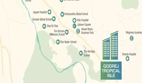 Featured Image of Godrej Tropical Isle Location